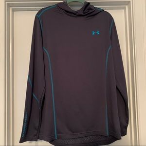 Long Sleeve Under Armour Hooded Tee. Cold Gear